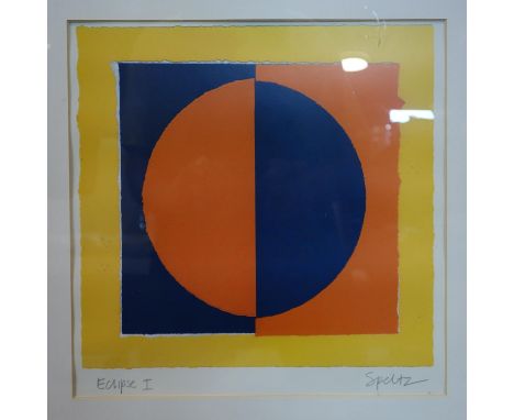 Roy Speltz (American, b.1948) Eclipse I signed and titled in pencil lithograph 30cm x 30cm. 