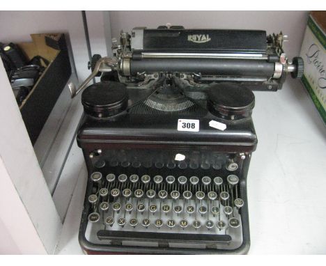 Vintage Black 'Royal' Typewriter.