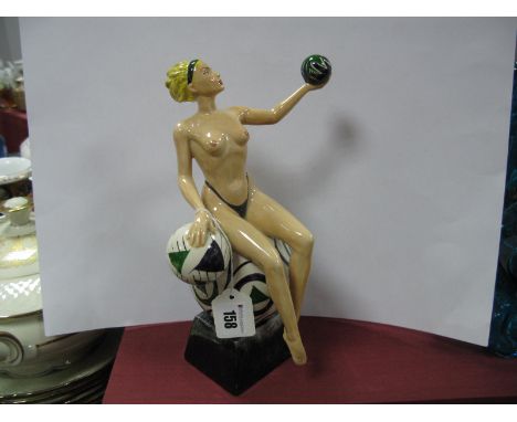 A Peggy Davies Artist Proof Figurine 'Isadora', in original colourway 1/1 by M Jackson, 26.5cm high.