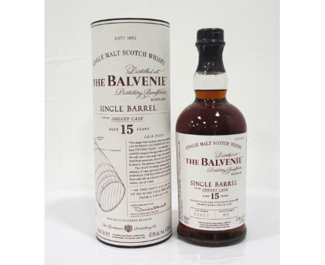 THE BALVENIE 15YO SINGLE BARREL (SHERRY CASK)An excellent example of a sherry cask Balvenie 15 Year Old Single Malt Scotch Wh