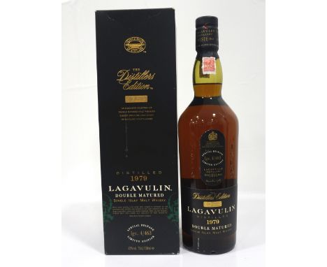 LAGAVULIN DISTILLERS EDITION 1979This bottle of Lagavulin Distillers Edition Single Malt Scotch whisky represents one of the 
