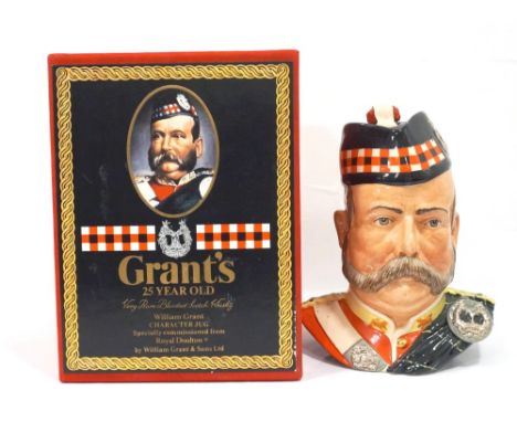 GRANT'S 25YO CHARACTER JUGSpecially commissioned from Royal Doulton this character jug, containing Grant's 25 Year Ol Blended