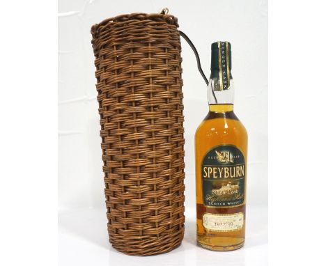 SPEYBURN 21YO SINGLE CASK 1977A 21 year old bottle of the Speyburn Single Malt Scotch Whisky.  70cl.  63.2% abv.  Distilled 1