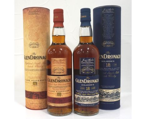 TWO GLENDRONACH BOTTLINGSGlendronach distillery was revitalised by Billy Walker an his team and in now one of the most loved 