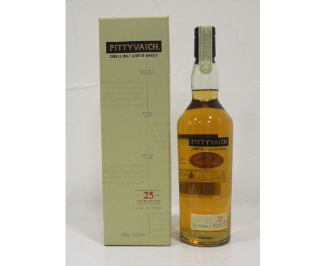 PITTYVAICH 25YO LIMITED RELEASEA rare official bottling of Pittyvaich 25 Year Old Single Malt Scotch Whisky.  70cl.  49.9% ab