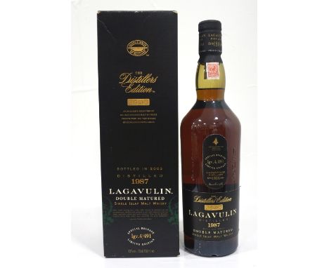 LAGAVULIN DISTILLERS EDITION 1987A bottle of the Lagavulin Distillers Edition Single Malt Scotch Whisky.  70cl.  43% abv.  Di