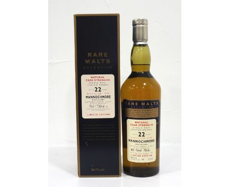 MANNOCHMORE 22YO RARE MALTSAn example of the Mannochmore 22 Year Old Single Malt Scotch Whisky from the Rare Malts Series in 