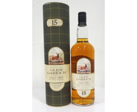 GLEN GARIOCH 15YOA litre bottle of the Aberdeenshire Malt.  Glen Garioch 15 Year Old Single Malt Scotch Whisky.  1 Litre.  43