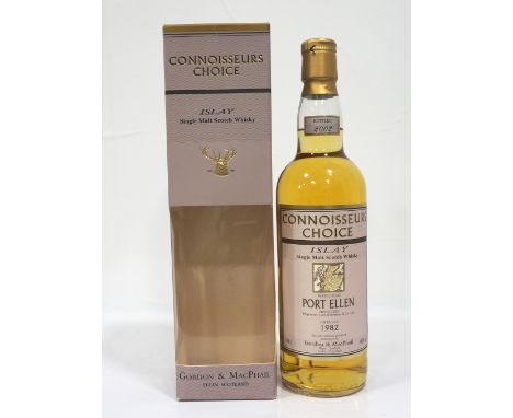 PORT ELLEN 1982 - CONNOISSEURS CHOICEA bottle of Port Ellen Single Malt Scotch Whisky distilled in 1982 and bottled in 2002 b