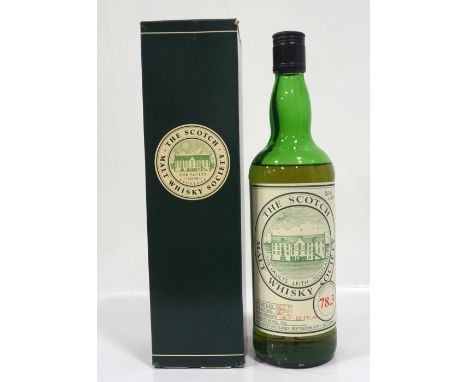 SMWS 78.3 (BEN NEVIS)A bottle of Ben Nevis Single Malt Scotch Whisky distilled in December 1977 and bottled in September 1991
