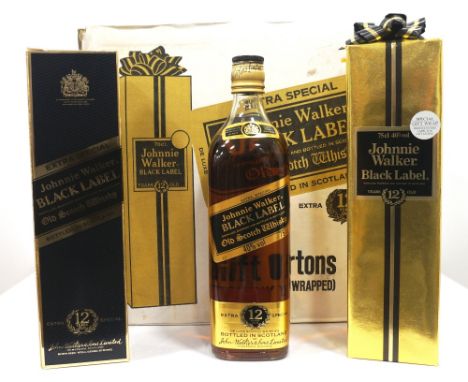 CASE OF JOHNNIE WALKER BLACK LABELA dozen bottles of Johnnie Walker Black Label 12 Year Old Blended Scotch Whisky.  75cl.  40