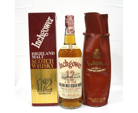 INCHGOWER 12YOAn older-style bottle of Inchgower 12 Year Old Single Malt Scotch Whisky from the 1970's.  75cl.  40% abv.  In 