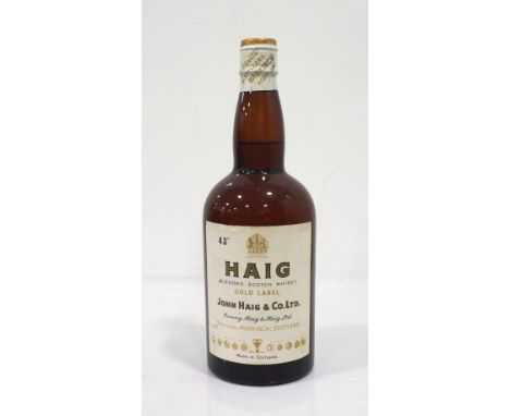 HAIG GOLD LABEL - SPRING CAPA bottle of the famous Haig Gold Label Blended Scotch Whisky from the 1960's with the lovely spri