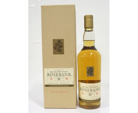 ROSEBANK 21YOThe 2011 special edition bottling of Rosebank 21 Year Old Single Malt Scotch Whisky.  70cl.  53.8% abv.  Distill