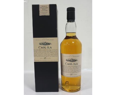 CAOL ILA 15YO - FLORA & FAUNAA bottle of Caol Ila 15 Year Old Single Malt Scotch Whisky from the Flora & Fauna Range.  70cl. 