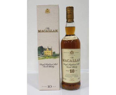 MACALLAN 10YOA fine bottle of The Macallan 10 Year Old Single Malt Scotch Whisky matured in Sherry Wood.  70cl.  40% abv.  In