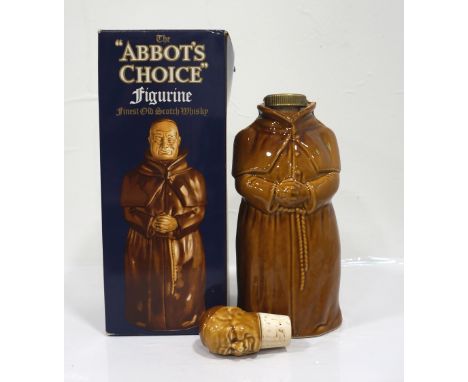 THE ABBOT'S CHOICE FIGURINE The Abbot's Choice Figurine Blended Scotch Whisky.  26 2/3 Fl. ozs/ 75.7cl.  70 Proof.  Bottled b