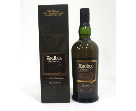 ARDBEG CORRYVRECKANA bottle of the Ardbeg Corryvreckan Single Malt Scotch Whisky.  70cl.  57.1% abv.  This bottle spins me ri