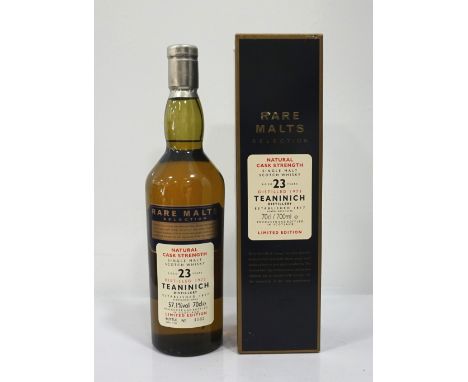 TEANINICH 23YO - RARE MALTSTeaninich 23 Year Old Single Malt Scotch Whisky, bottled for Diageo's Rare Malts range.  70cl.  57