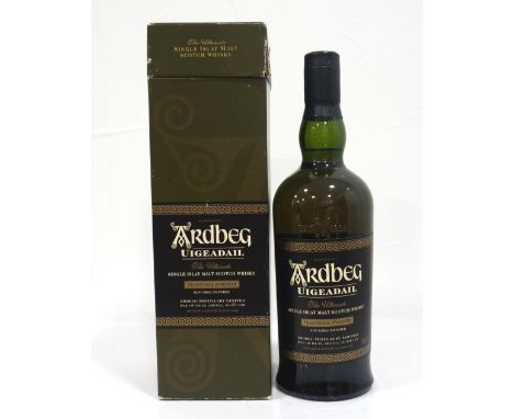 ARDBEG UIGEADAILOne of the earlier bottlings of the Ardbeg Uigeadail Single Malt Scotch Whisky.  70cl.  54.2% abv.  In origin