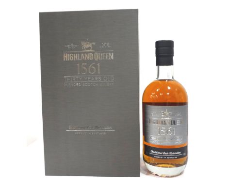 HIGHLAND QUEEN 1561 THIRTY YEARS OLD Bottled to celebrate the 120th anniversary of Highland Queen Whisky.  Highland Queeen 15