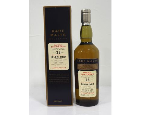 GLEN ORD 23YO - RARE MALTSGlen Ord Distillery's entry into the Rare Malts series.  Glen Ord 23 Year Old Single Malt Scotch Wh