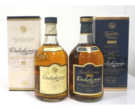 PAIR OF DALWHINNIESA brace of Dalwhinnie Single Malt Scotch Whiskies, comprising: DALWHINNIE DISTILLERS EDITION.  70cl.  43% 
