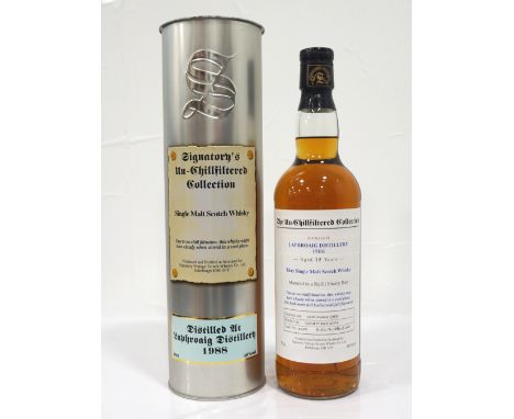 LAPHROAIG 15YO 1988 - SIGNATORYAn independent bottling of the Laphroaig 15 Year Old Single Malt Scotch Whisky by Signatory Vi
