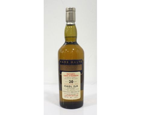 CAOL ILA 20YO RARE MALTSA bottle of the Caol Ila 20 Year Old Single Malt Scotch Whisky from the Rare Malts series.  75cl.  61