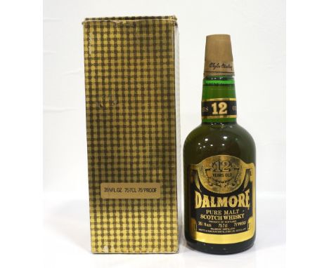 DALMORE 12YOA 1970's bottling of the Dalmore 12 Year Old Single Malt Scotch Whisky.  75.7cl/ 26 2/3 Fl. Ozs.  75 Proof.  Bott