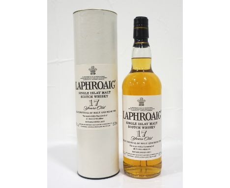 LAPHROAIG 17YO FEIS ILE 2004A very rare bottle of Laphroaig 17 Year Old Single Malt Scotch Whisky.  70cl.  55.2% abv.  Distil