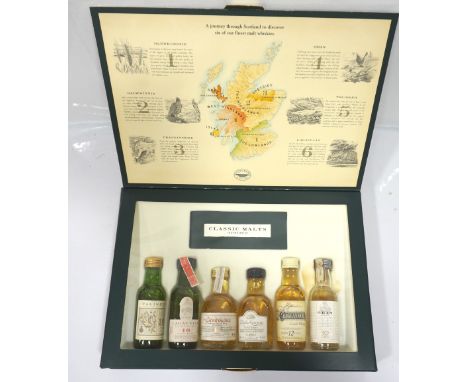 THE SIX CLASSIC MALTS MINIATURES COLLECTIONA boxed set of the Classic Malts of Scotland Collection, comprising: Talisker 10yo