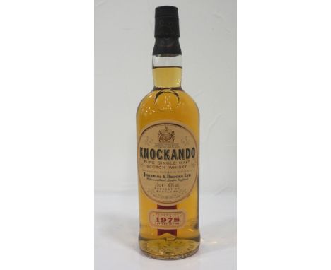 KNOCKANDO 1978 SEASONA bottle of Knockando 1978 Season Single Malt Scotch Whisky.  70cl.  40% abv.  Bottled in 1992.  Level m