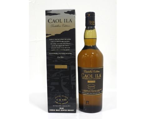 CAOL ILA DISTILLERS EDITION 2001ACE matured in Moscatel casks, this Caol Ila Distillers Edition Single Malt Scotch Whisky was