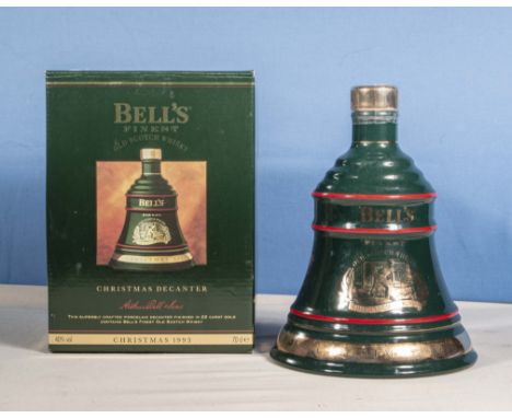 A bottle of Bells Scotch whisky, Christmas 1993