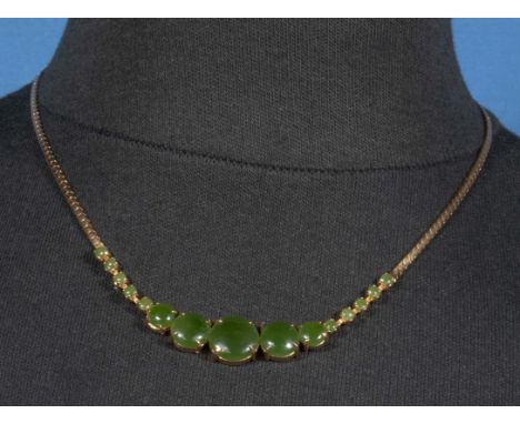 A jade stone necklace 