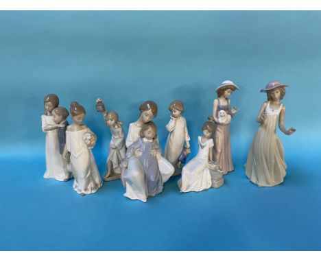 Eight Nao figures, various