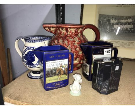 Lladro dog, Martell Grand National jug etc