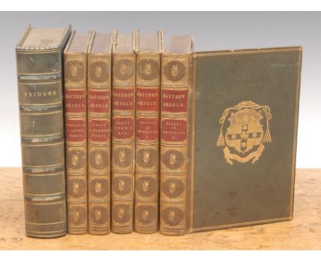 Books – fine bindings, poetry and letters: Bridges (Robert), The Poetical Works of Robert Bridges, Excluding the Eight Dramas