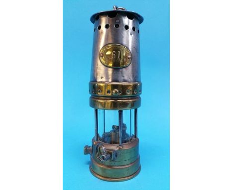 A Miners lamp, Patterson Type GTL9.