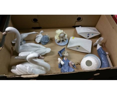 Collection of Lladro figures.