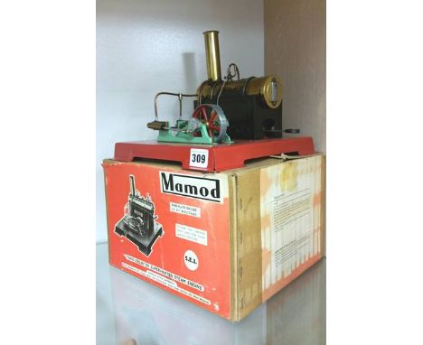 Mamod twin cylinder steam engine.