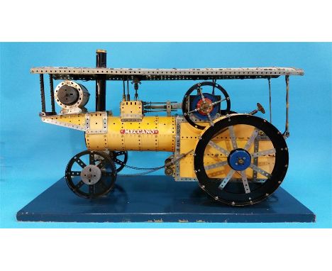 A large model Meccano traction engine.