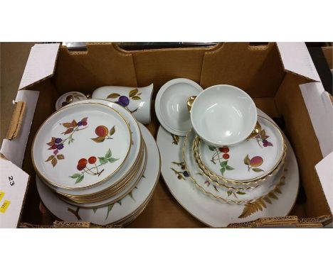 Large quantity of Royal Worcester 'Evesham'.