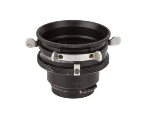 A Kinoptik Apochromat Foyer f/2 25mm Lens, Cameflex mount, black, serial no. 5171, body, G, elements, VG, some very light int