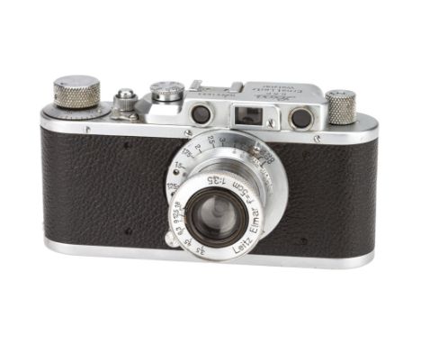 A Leica II 'Rio de Janeiro' Rangefinder Camera, 1937, chrome, serial no. 251693, with Leitz Elmar f/3.5 50mm lens, 1938, chro