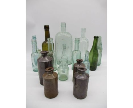 A collection of vintage bottles