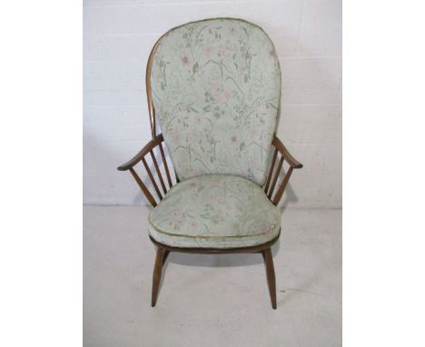 An Ercol Golden Dawn stick back Windsor style arm chair