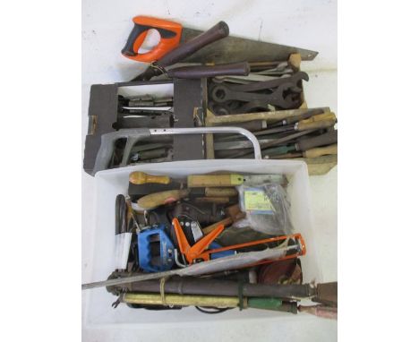 A collection of vintage tools etc.