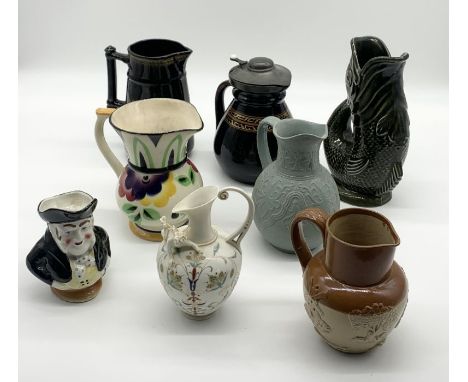 A collection of vintage and antique jugs 